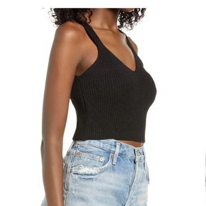VERO moda henja crop knit tank top